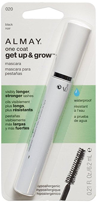 ALMAY One Coat Get Up & Grow Waterproof Mascara, Black (020) - ADDROS.COM